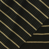 Beige Horizontal-Stripe Rib Knit, Viscose — photo 3