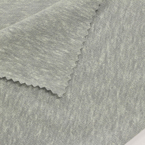Cotton Polyester Jersey Knit Fabric, 138 gsm, 165 cm — Grey