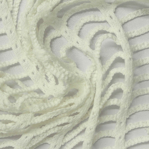 Cream Openwork Knit, Cotton
