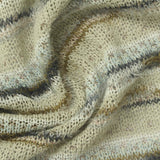 Cream Horizontal-Stripe Chunky Knit, Poly-Cotton — photo 3