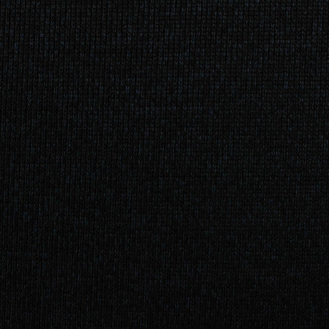 Navy Marl Rib Knit, Polyester, 352 gsm