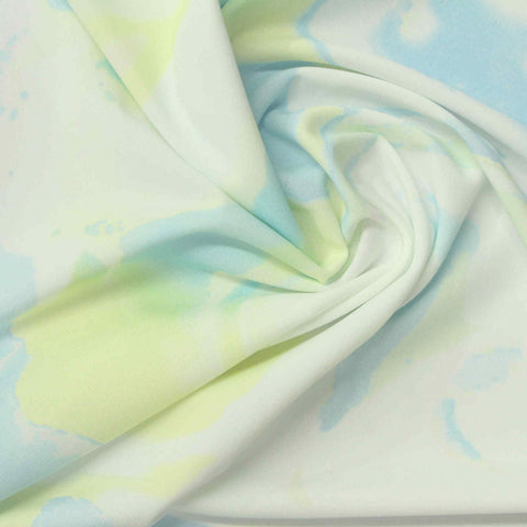 Pale Blue Abstract Knit, Nylon