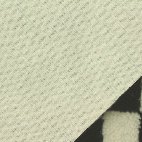 Polyester Cotton Knit Fabric, 390 gsm, 176 cm — Black