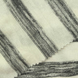 Marled Grey Horizontal-Stripe Chunky Knit, Viscose-Poly — photo 3