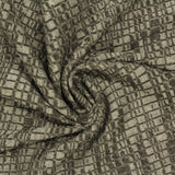 Jacquard Viscose Polyester Rib Knit Fabric, 230 gsm, 168 cm — Khaki — photo 3