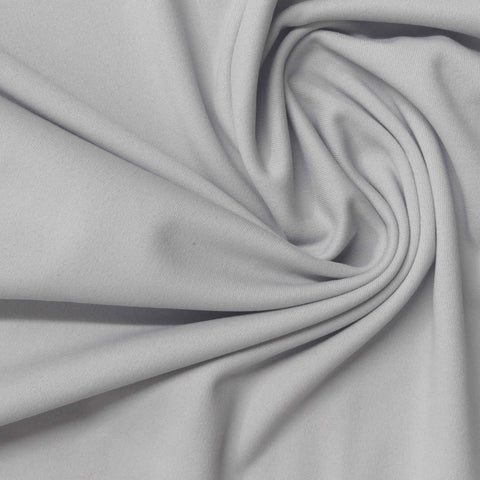 Light Grey Interlock Knit, Nylon-Spandex