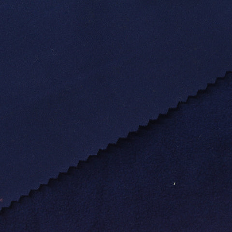 Polyester Stretch Fleece Fabric, 200 gsm, 160 cm — Navy