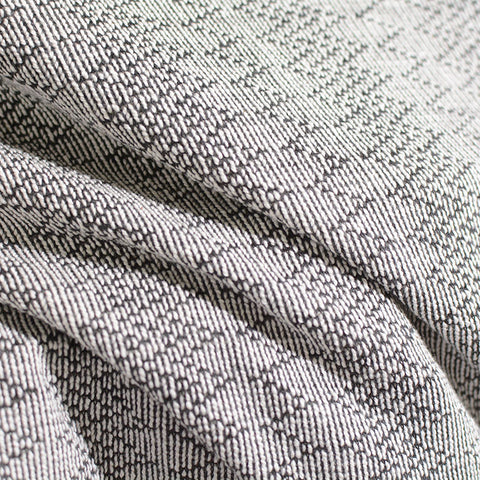 Black Vertical-Dash Chunky Knit, Poly-Cotton