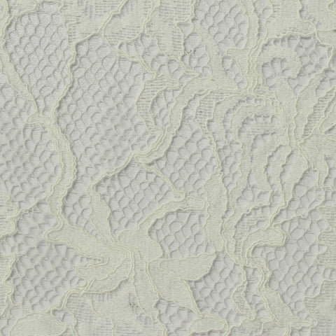 Cream Floral Lace, Cotton-Nylon, 147 gsm