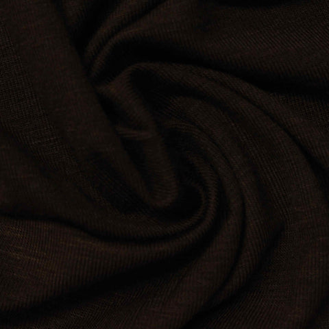 Dark Brown Jersey Knit, Viscose