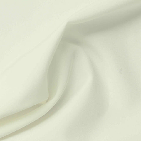 Polyester Stretch Woven Fabric, 150 gsm, 155 cm — White
