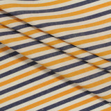 Navy Horizontal-Stripe Woven, Cotton, 108 gsm — photo 3