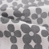 Dark Grey Floral Jacquard, Poly-Cotton — photo 3