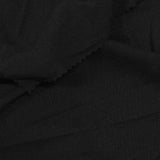 100% Polyester ITY Knit Fabric, 196 gsm, 150 cm — Black — photo 3