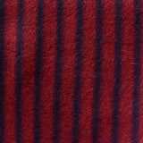 Red Vertical-Stripe Chunky Knit, Polyester — photo 3