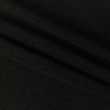 Jacquard Brushed Viscose Nylon Blend Stretch Knit Fabric, 440 gsm, 160 cm — Black — photo 3