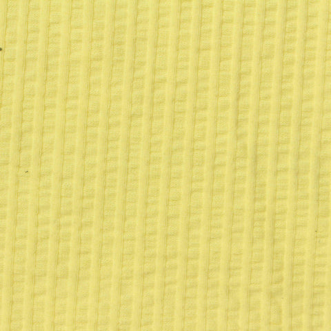 Striped Cotton Stretch Crepe Fabric, 240 gsm, 170 cm — Yellow