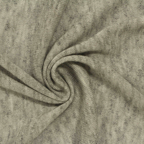 Dark Grey Marl Chunky Knit, Poly-Viscose, 135 gsm