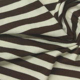 Dark Brown Horizontal-Stripe Knit, Viscose-Poly — photo 3
