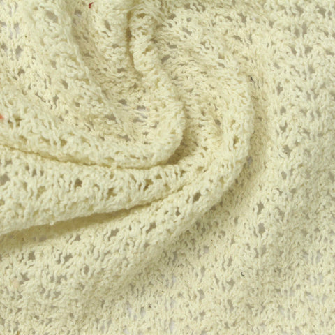 Cream Openwork Chunky Knit, Cotton