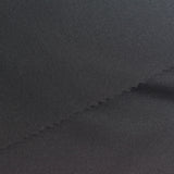 Viscose Nylon Stretch Ponte Knit Fabric, 280 gsm, 160 cm — Black — photo 3