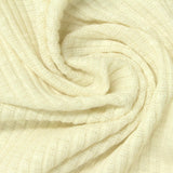 Slub Polyester Viscose Stretch Rib Knit Fabric, 235 gsm, 160 cm — Yellow — photo 3