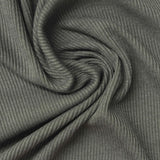 Polyester Viscose Stretch Rib Knit Fabric, 195 gsm, 115 cm — Green — photo 3