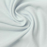 Polyester Stretch Rib Knit Fabric, 280 gsm — White — photo 3