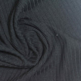 Polyester Stretch Rib Knit Fabric, 240 gsm, 155 cm — Navy — photo 3