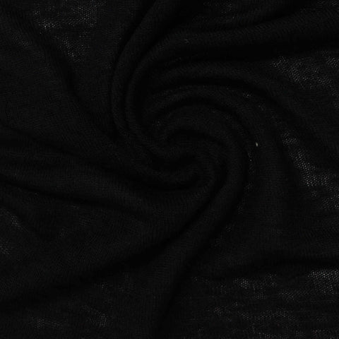 Dark Grey Marl Jersey Knit, Viscose-Poly, 170 gsm