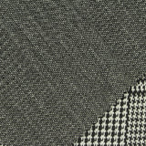 Black Houndstooth Interlock Knit, Poly-Viscose — photo 3