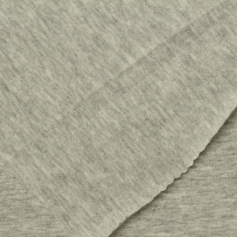 Heather Grey Marl Jersey Knit, Cotton-Poly, 140 gsm, 175 cm