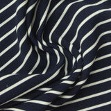 Navy Diagonal-Stripe Knit, Polyester — photo 3