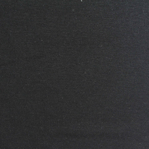 Rib Knit Fabric, 290 gsm, 165 cm — Black