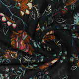 Orange Floral Knit, Polyester — photo 3