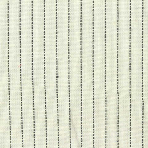 Black Vertical-Stripe Woven, Linen-Viscose