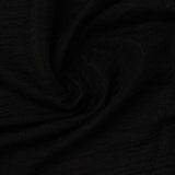 Polyester Stretch Crepe Fabric, 180 gsm, 150 cm — Black — photo 3