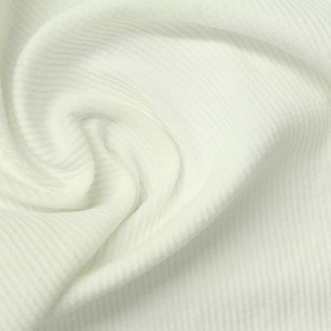Cotton Nylon Stretch Rib Knit Fabric, 310 gsm — Green