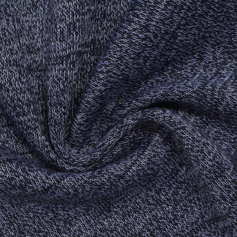 Dark Blue Marl Jacquard, Polyester, 361 gsm