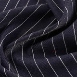 White Horizontal-Stripe Jacquard, Viscose — photo 3