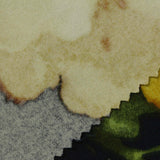 Yellow Abstract Linen-Look, Polyester — photo 3