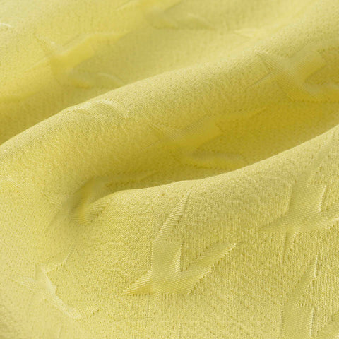Yellow Tone-on-Tone Jacquard, Cotton-Poly