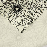 Black Floral Woven, Cotton — photo 3