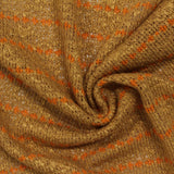 Orange Geometric Chunky Knit, Viscose — photo 3