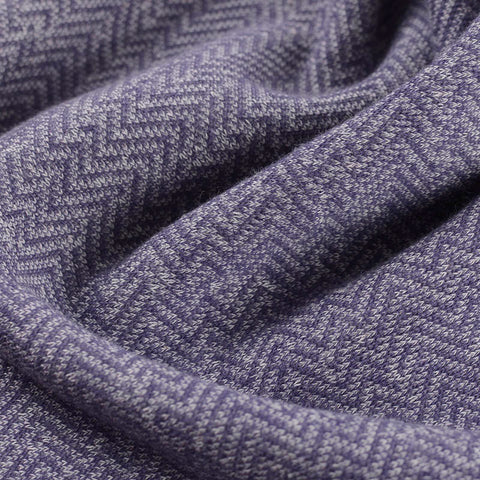 Purple Chevron Jacquard, Cotton