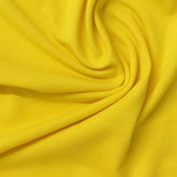 Polyester Cotton Stretch Jersey Knit Fabric, 180 gsm, 175 cm — Yellow — photo 3