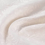 White Tone-on-Tone Leaf Jacquard, Poly-Cotton — photo 3