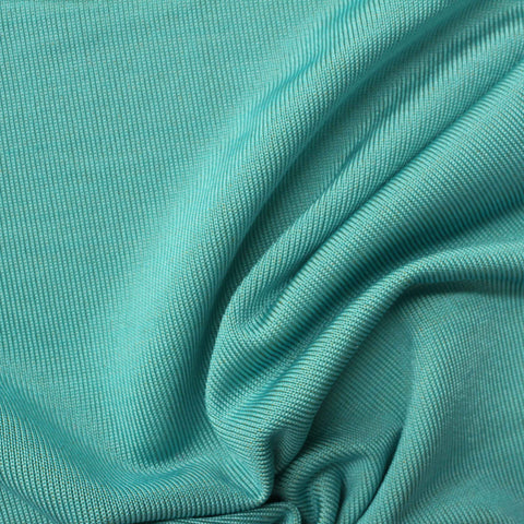 Viscose Polyester Stretch Jersey Knit Fabric, 208 gsm, 150 cm — Blue
