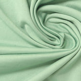 Brushed Polyester Stretch Milk Silk Knit Fabric, 145 gsm, 168 cm — Green — photo 3
