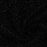 100% Polyester Rib Knit Fabric, 380 gsm, 150 cm — Black — photo 3